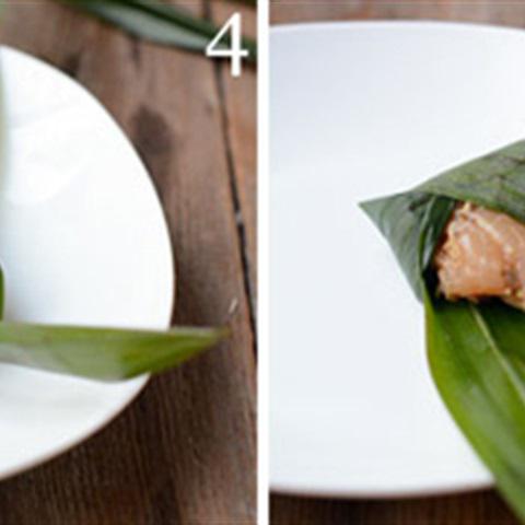 Cách làm lá dứa cuộn gà chiên