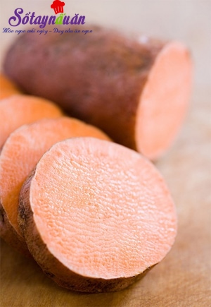 Làm bánh khoai lang nướng, món ngon ngày lạnh