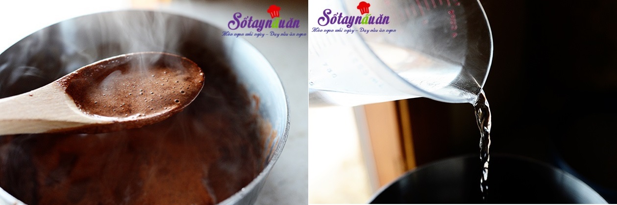 Làm bánh sinh nhật chocolate dâu tây