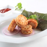 Làm củ sen kẹp tôm thịt cho bà bầu dưỡng thai