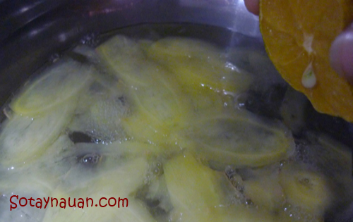 Làm mứt gừng đón Tết nào