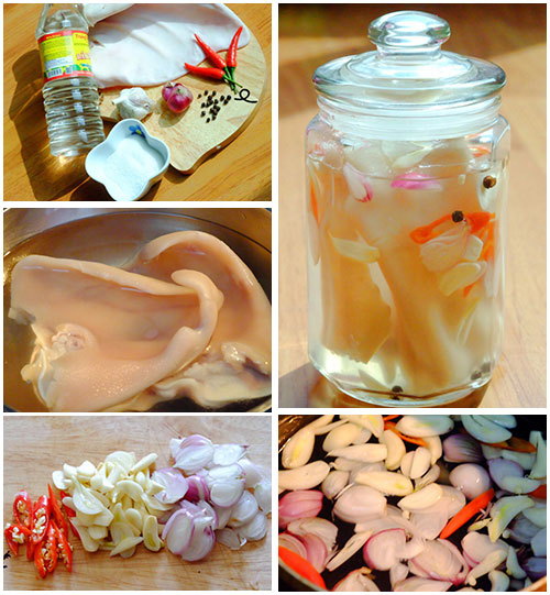 Làm tai heo ngâm giấm chua ngọt tăng hương vị bữa cơm