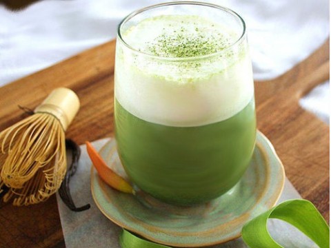 Latte trà xanh đá