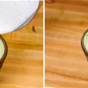 Cách làm latte trà xanh đêm giáng sinh
