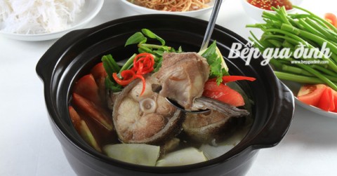 Lẩu cá bớp măng chua