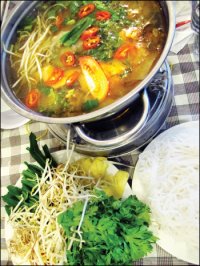 Lẩu cá hanh dưa hường