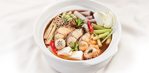 Lẩu cá ngát kim chi