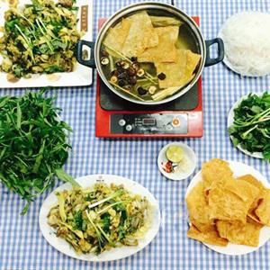 Cách làm lẩu ếch nấu măng