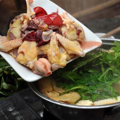 Cách nấu lẩu gà