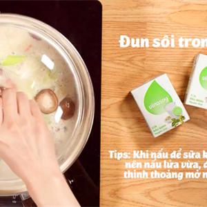 Cách làm lẩu gà sữa đậu nành