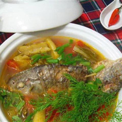 Cách làm lẩu riêu cá chép