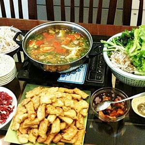 Cách làm lẩu riêu cua bắp bò