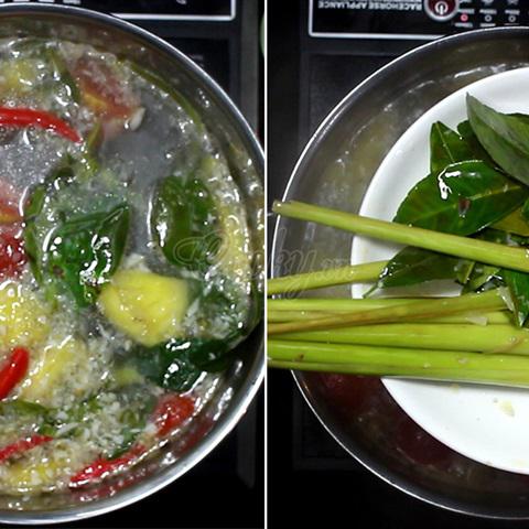 Cách nấu lẩu Thái hải sản chua cay