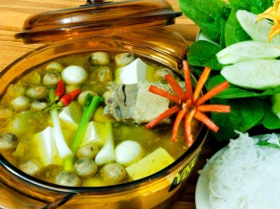 Lẩu vịt hầm sả miền Tây