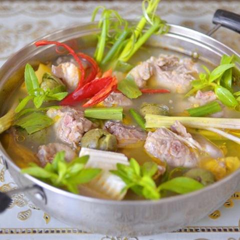 Cách làm lẩu vịt om trái sấu