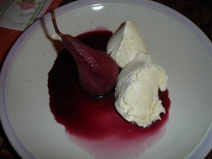 Lê hầm rượu vang