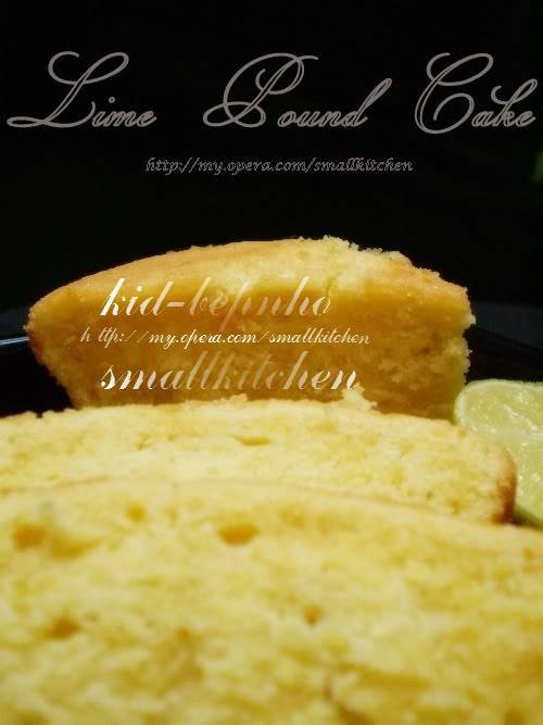 Lime Pound Cake – Bông Lan Bơ Chanh