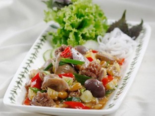 Lòng gà kho tương