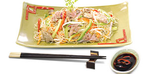 Lòng gà xào miến