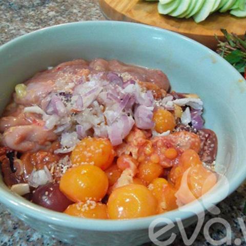 Cách làm lòng gà xào mướp hương