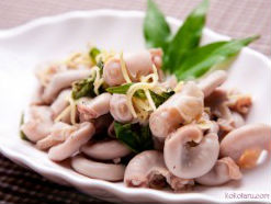 Lòng heo hấp gừng