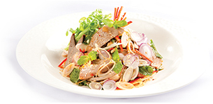 Lòng heo trộn riềng sả