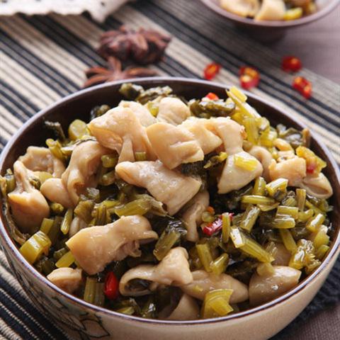 Cách làm lòng non xào dưa chua