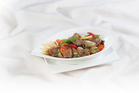 Lưỡi heo kho quế