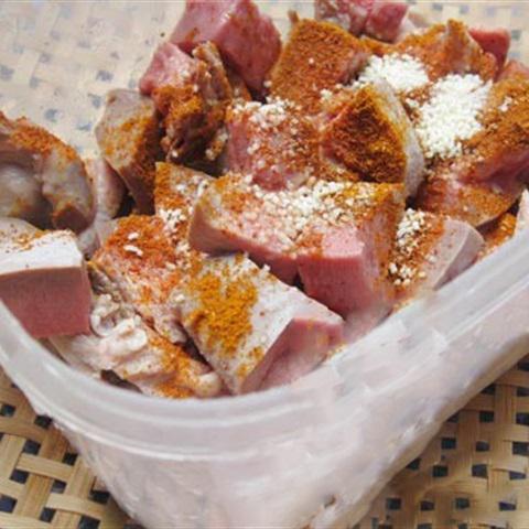 Cách làm lưỡi heo nấu cà ri