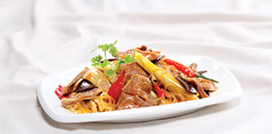 Lưỡi heo xào lăn