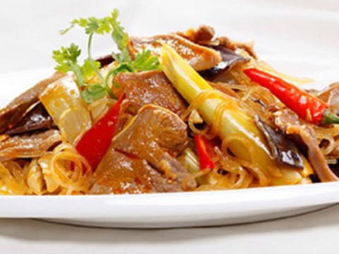 Lưỡi heo xào