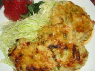 Lườn gà trộn hành nướng