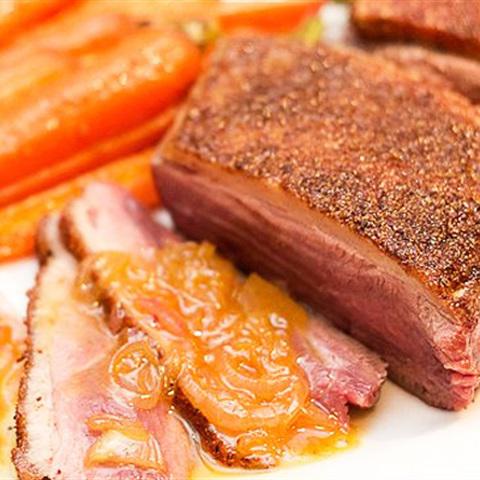 Cách làm lườn vịt sốt cam