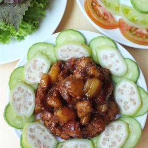 Cách làm mắm ruốc xào thịt