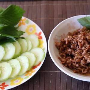 Cách làm mắm tép chưng thịt băm