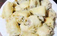 Măng cuộn thịt heo