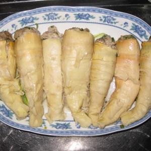 Măng nhồi thịt hấp
