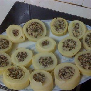 Măng nhồi thịt hấp