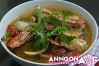 Mát trời ăn canh ghẹ chua cay nóng hổi thật tuyệt