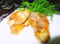 Mát trời kho cá ba sa và lườn cá hồi