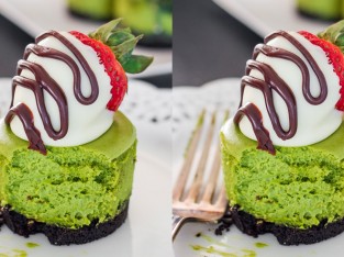 Matcha Cheesecake ngon tuyệt, đẹp mắt