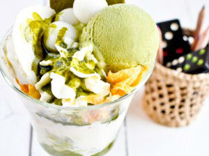 Matcha (trà xanh) sương sa