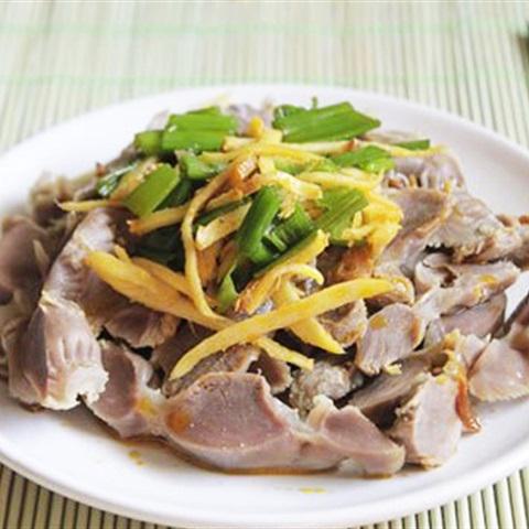 Cách làm mề gà sốt gừng