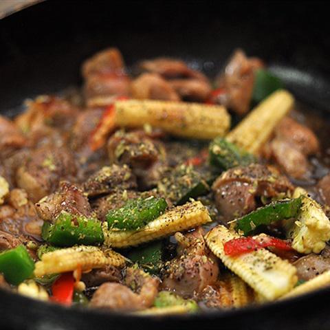 Cách làm mề gà xào giòn