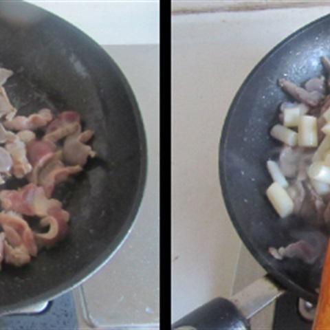 Cách làm mề gà xào rau củ