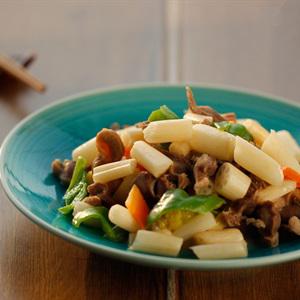 Cách làm mề gà xào rau củ