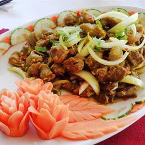 Cách làm mề gà xào sả ớt