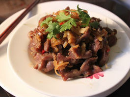 Mề gà xào sả ớt