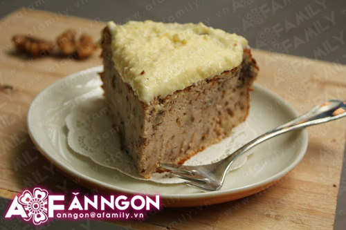 Mềm mịn bánh phomai trộn hạt óc chó