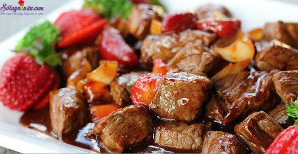 Mềm ngon với công thức bò lúc lắc